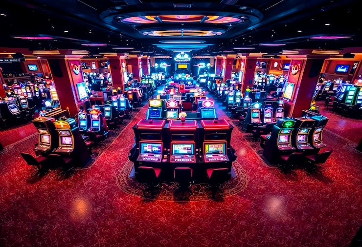 Antarmuka aplikasi wika 123 menampilkan meja blackjack langsung dan pasar Liga 1